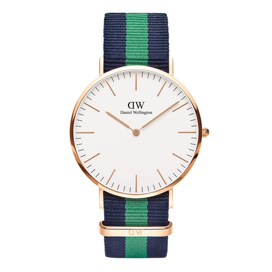 Daniel Wellington Classic Warwick Rose Gold Eggshell White 40mm Watch