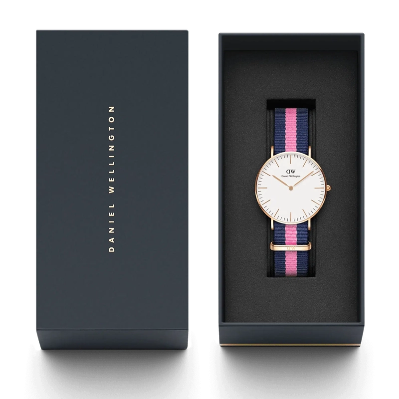 Daniel Wellington Classic Winchester Rose Gold Eggshell White 36mm Watch