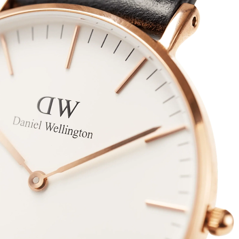 Daniel Wellington Classic Winchester Rose Gold Eggshell White 36mm Watch