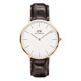 Daniel Wellington Classic York Rose Gold Eggshell White 40mm Watch