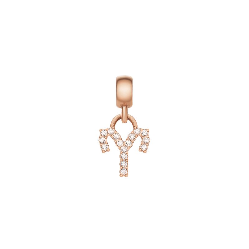 Daniel Wellington Crystal Aries Charm Rose Gold