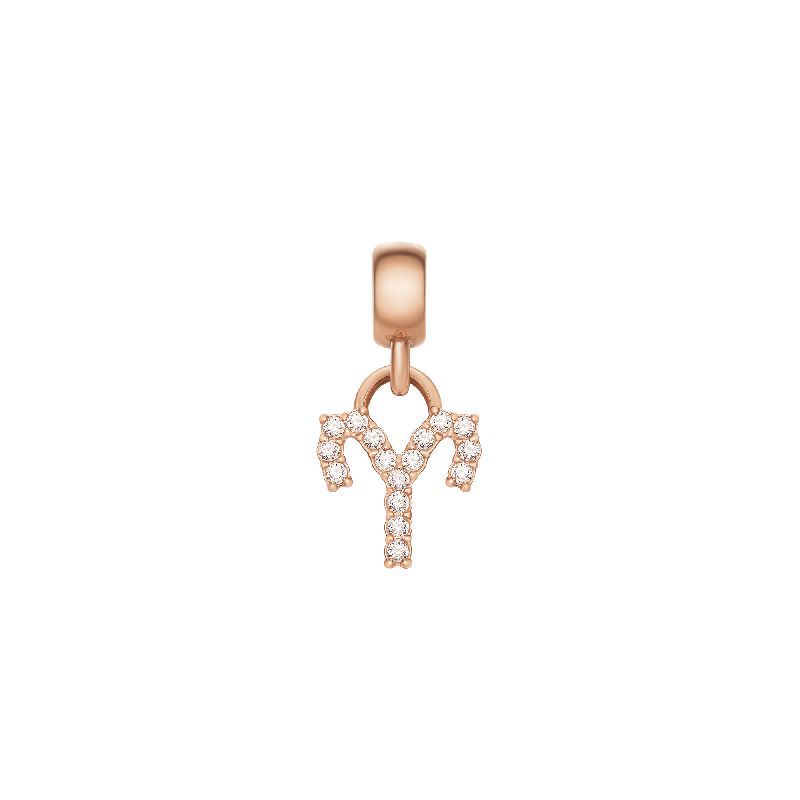 Daniel Wellington Crystal Aries Charm Rose Gold