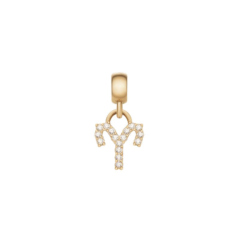 Daniel Wellington Crystal Aries Zodiac Charm Gold