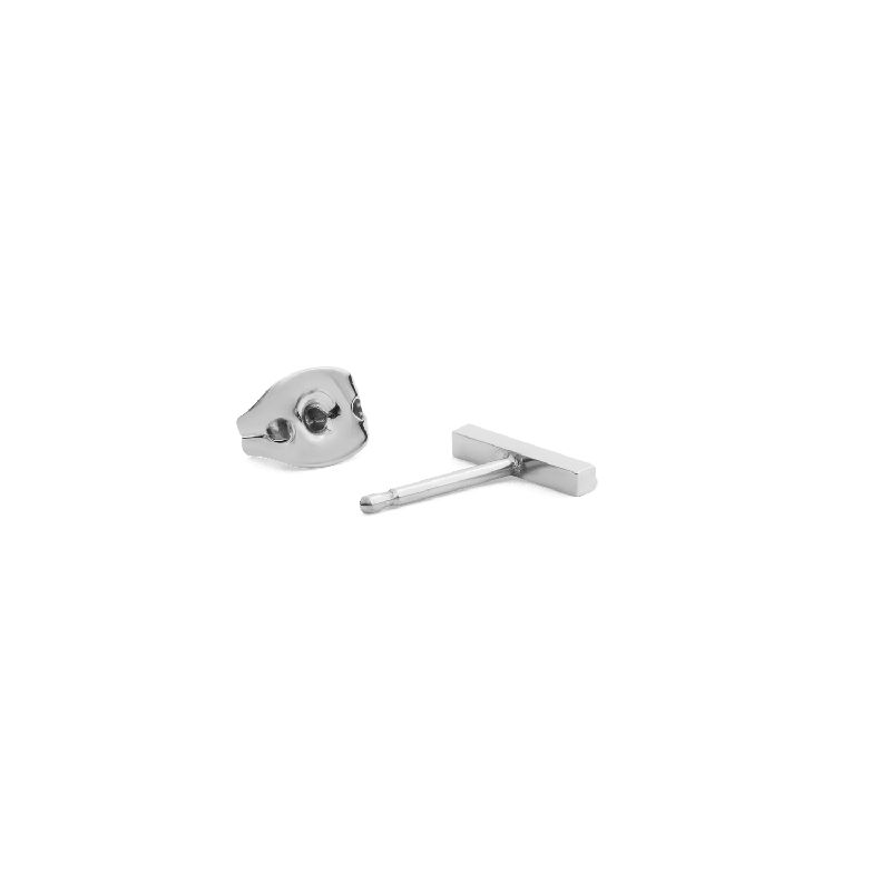 Daniel Wellington Crystal Bar Stud Silver