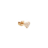 Daniel Wellington Crystal Heart Stud Gold