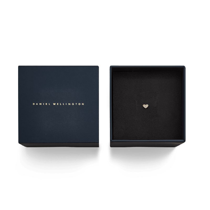 Daniel Wellington Crystal Heart Stud Gold