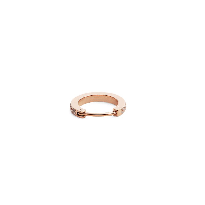 Daniel Wellington Crystal Hoop Earring Rose Gold