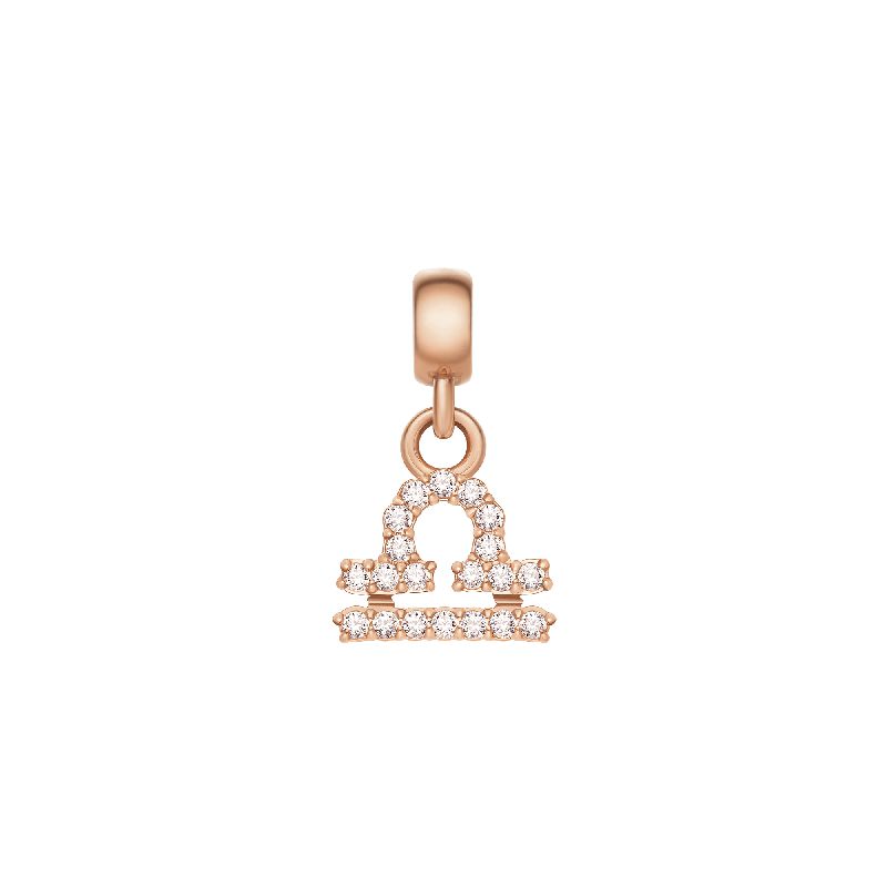 Daniel Wellington Crystal Libra Charm Rose Gold