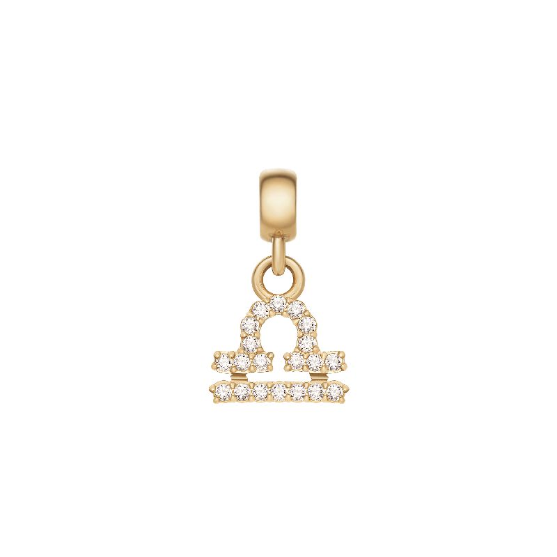 Daniel Wellington Crystal Libra Zodiac Charm Gold
