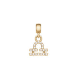 Daniel Wellington Crystal Libra Zodiac Charm Gold