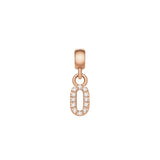 Daniel Wellington Crystal Number 0 Charm Rose Gold