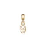 Daniel Wellington Crystal Number 9 Charm Gold