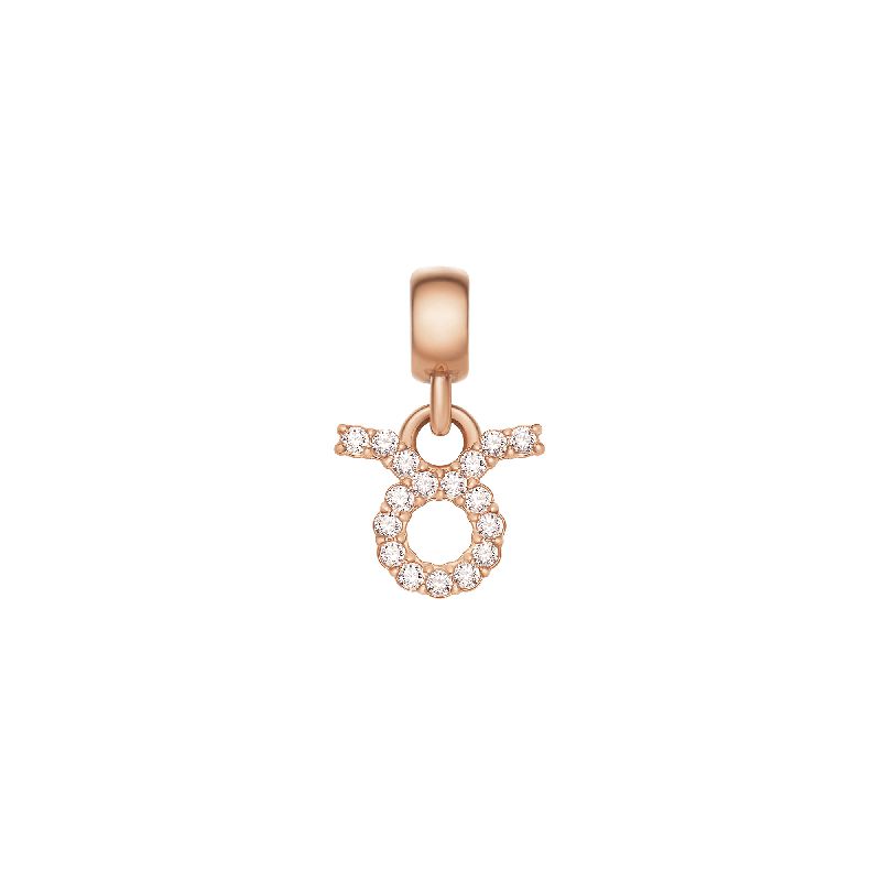 Daniel Wellington Crystal Taurus Zodiac Charm Rose Gold