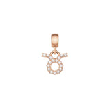 Daniel Wellington Crystal Taurus Zodiac Charm Rose Gold