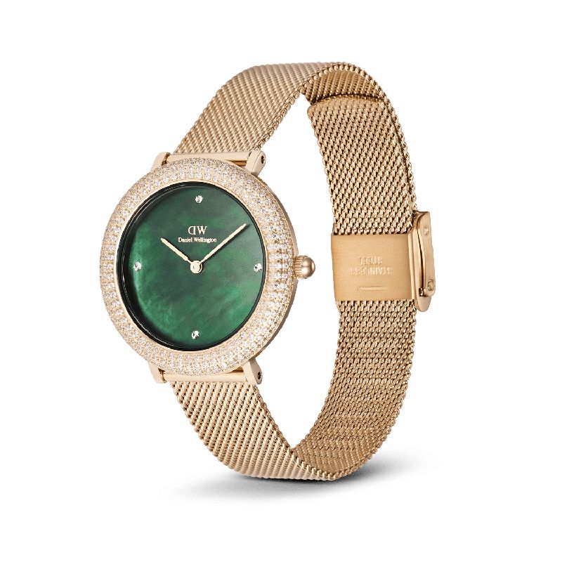 Daniel Wellington Crystalline Bezel Evergold Green