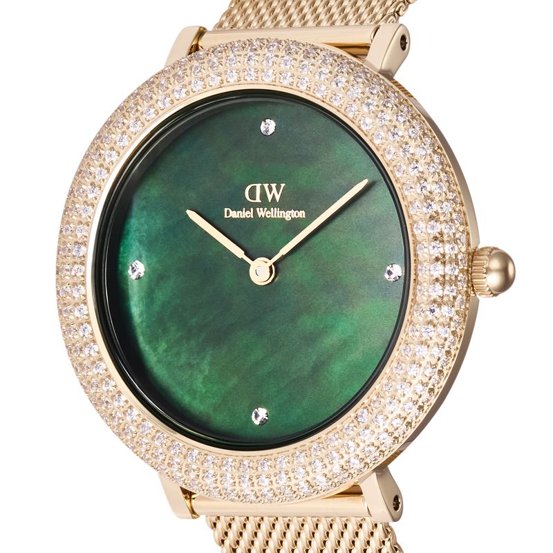 Daniel Wellington Crystalline Bezel Evergold Green