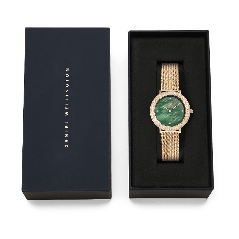 Daniel Wellington Crystalline Bezel Evergold Green