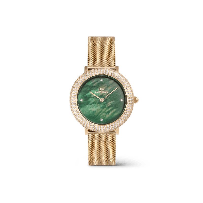 Daniel Wellington Crystalline Bezel Evergold Green