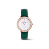 Daniel Wellington Crystalline Bezel Green Croc Rose Gold