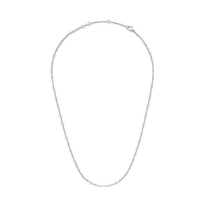 Daniel Wellington Elan Box Chain Necklace Silver