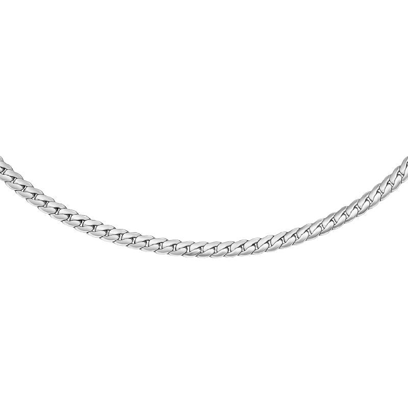 Daniel Wellington Elan Flat Chain Necklace Silver