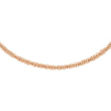 Daniel Wellington Elan Twisted Chain Necklace Rose Gold