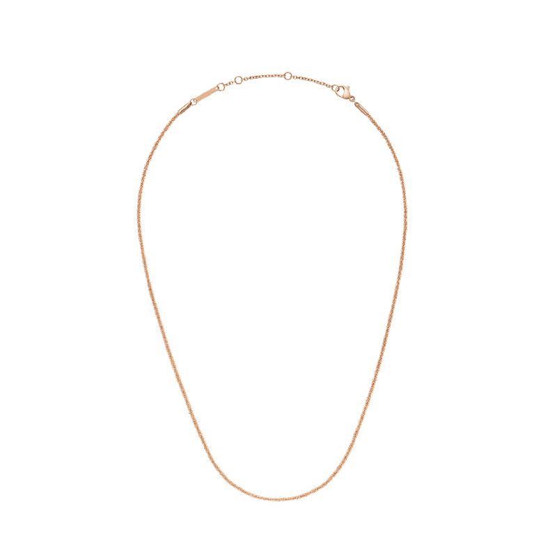 Daniel Wellington Elan Twisted Chain Necklace Rose Gold