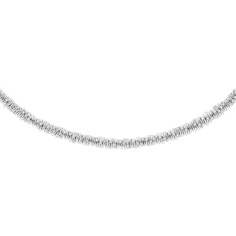 Daniel Wellington Elan Twisted Chain Necklace Silver