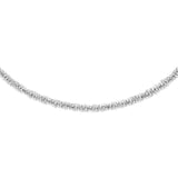 Daniel Wellington Elan Twisted Chain Necklace Silver