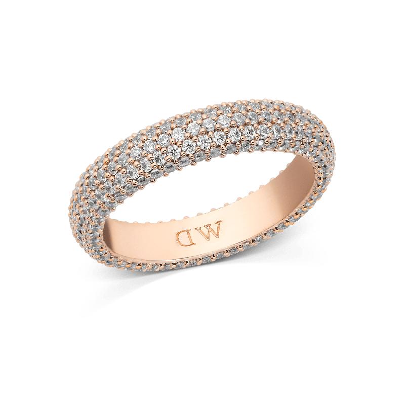 Daniel Wellington Elegant Pavé Rose Gold Sparkling Ring