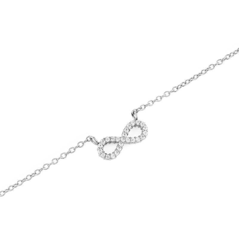 Daniel Wellington Elegant Silver Mirelle Infinity Necklace