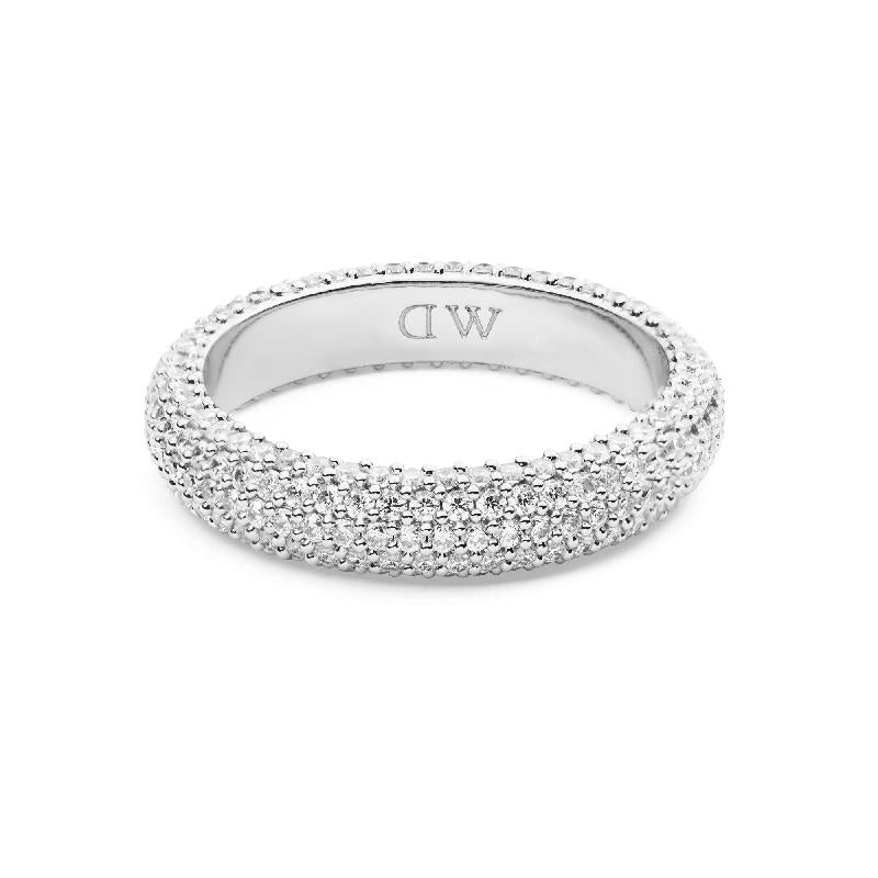 Daniel Wellington Elegant Silver Pavé Ring