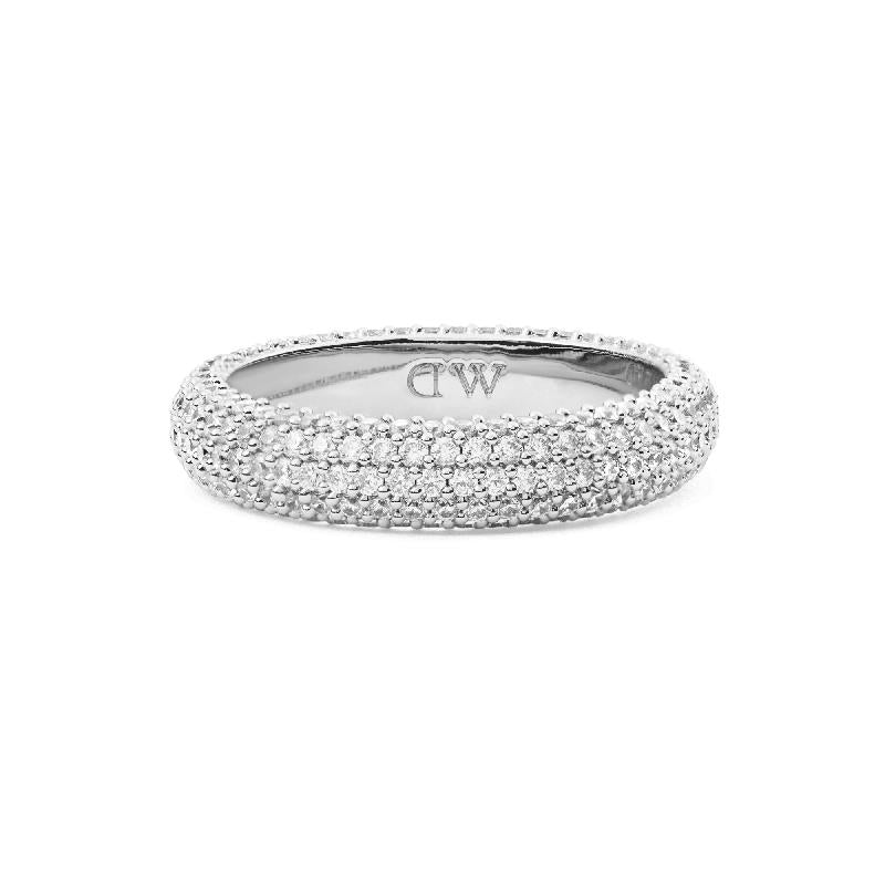 Daniel Wellington Elegant Silver Pavé Ring