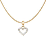 Daniel Wellington Heart Contour White Crystal Charm Gold