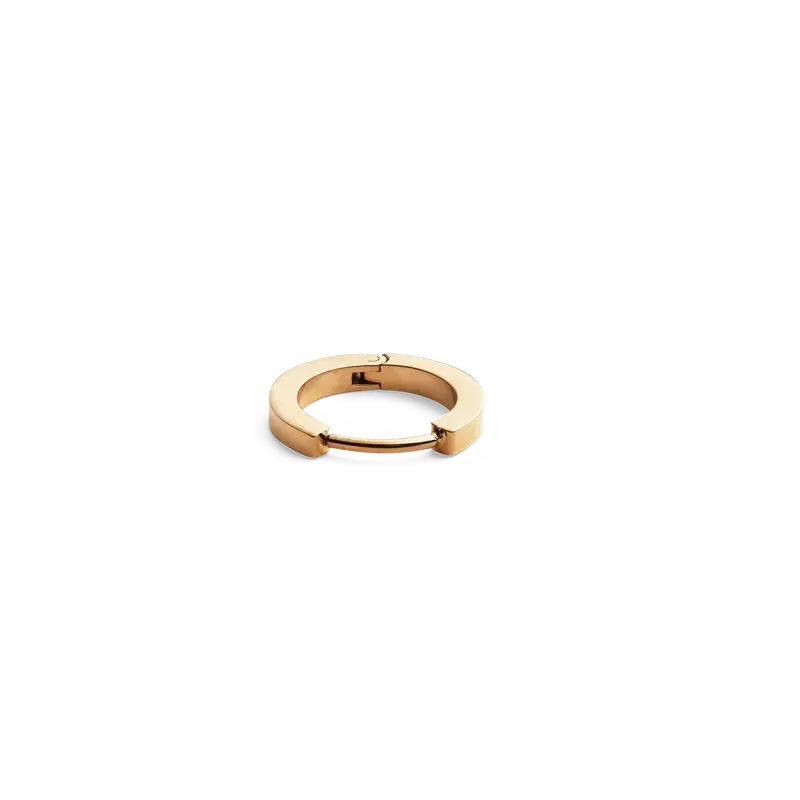 Elegant 13mm Daniel Wellington gold hoop earring crafted from durable PVD-plated stainless steel with a sleek, minimalist design.