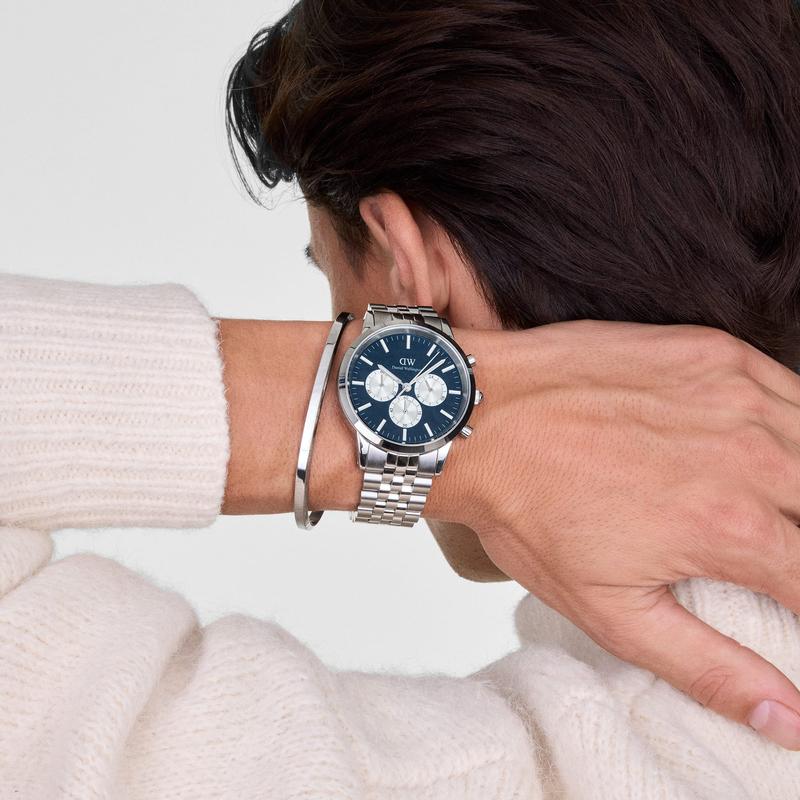 Daniel Wellington Iconic Arctic Panda Chronograph Watch