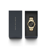 Daniel Wellington Iconic Chronograph Onyx Gold Watch 42mm