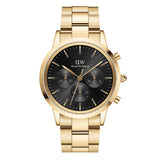 Daniel Wellington Iconic Chronograph Onyx Gold Watch 42mm