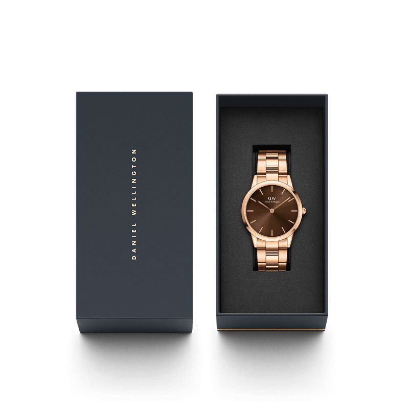 Daniel Wellington Iconic Link Amber Watch 40mm