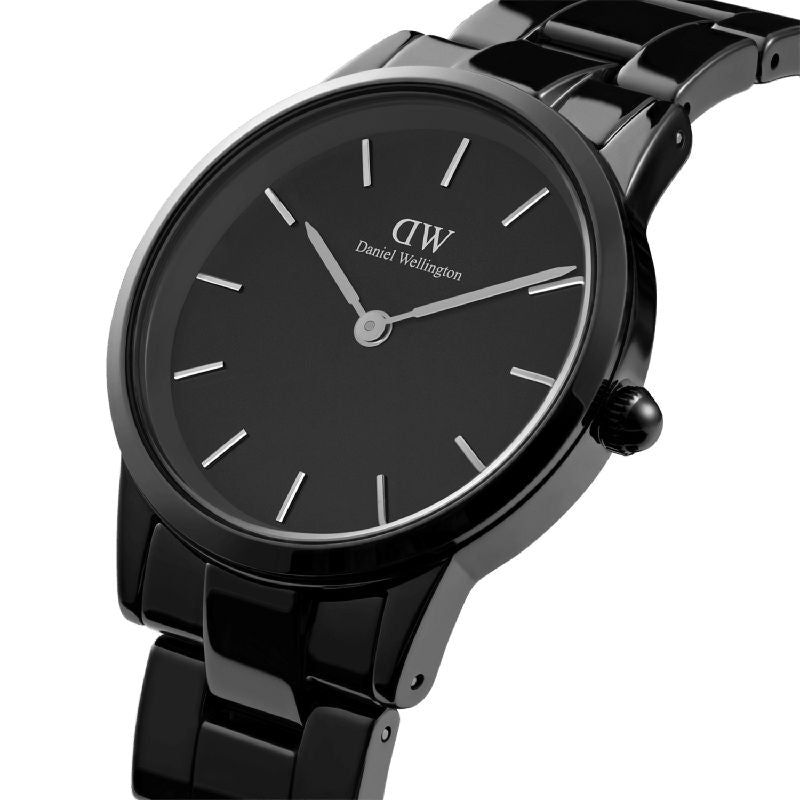 Daniel Wellington Iconic Link Black Ceramic Watch 28mm