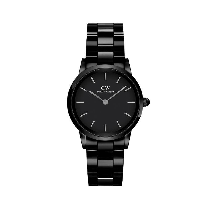 Daniel Wellington Iconic Link Black Ceramic Watch 28mm