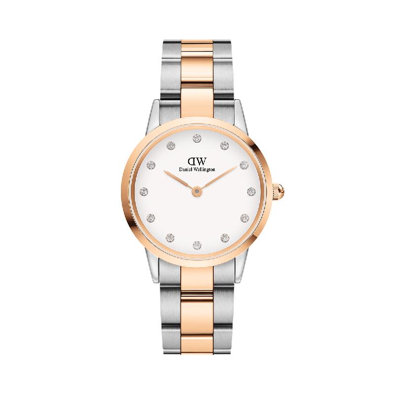 Daniel Wellington Iconic Link Lumine Rose Gold Watch 32mmn
