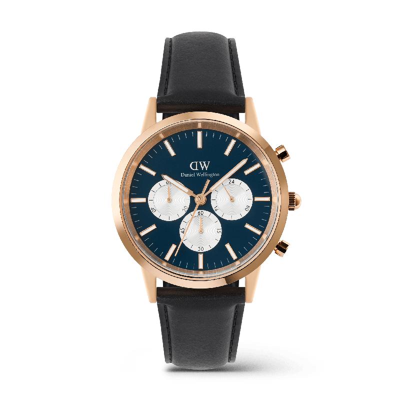 Daniel Wellington Iconic Rose Gold Chronograph Watch