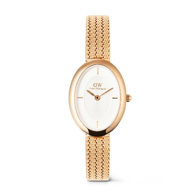 Daniel Wellington Juliette Rose Gold Braided Mesh Watch