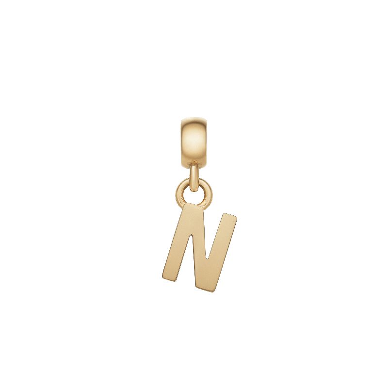 Daniel Wellington Letter N Charm Gold