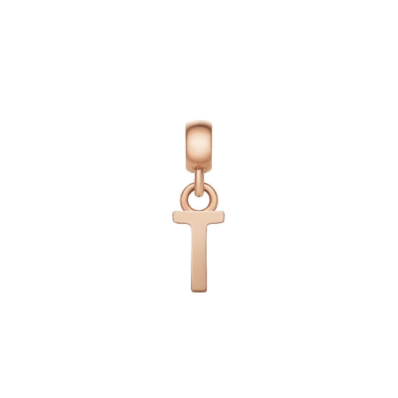 Daniel Wellington Letter T Charm Rose Gold