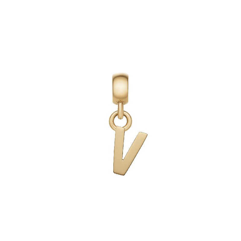 Daniel Wellington Letter V Charm Gold