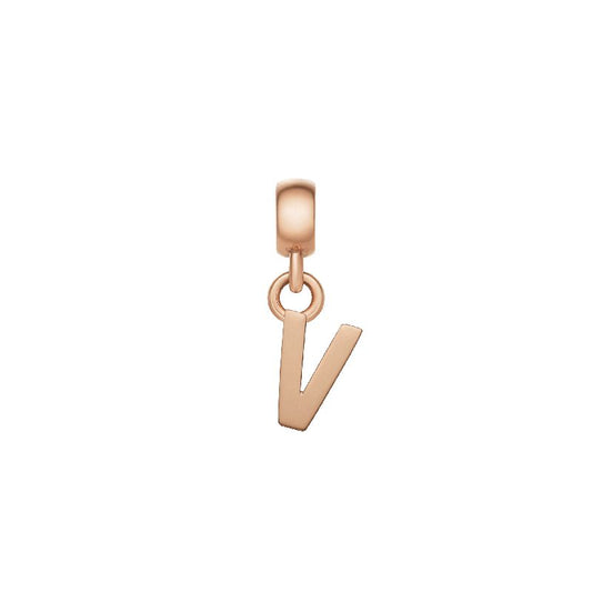 Daniel Wellington Letter V Charm Rose Gold