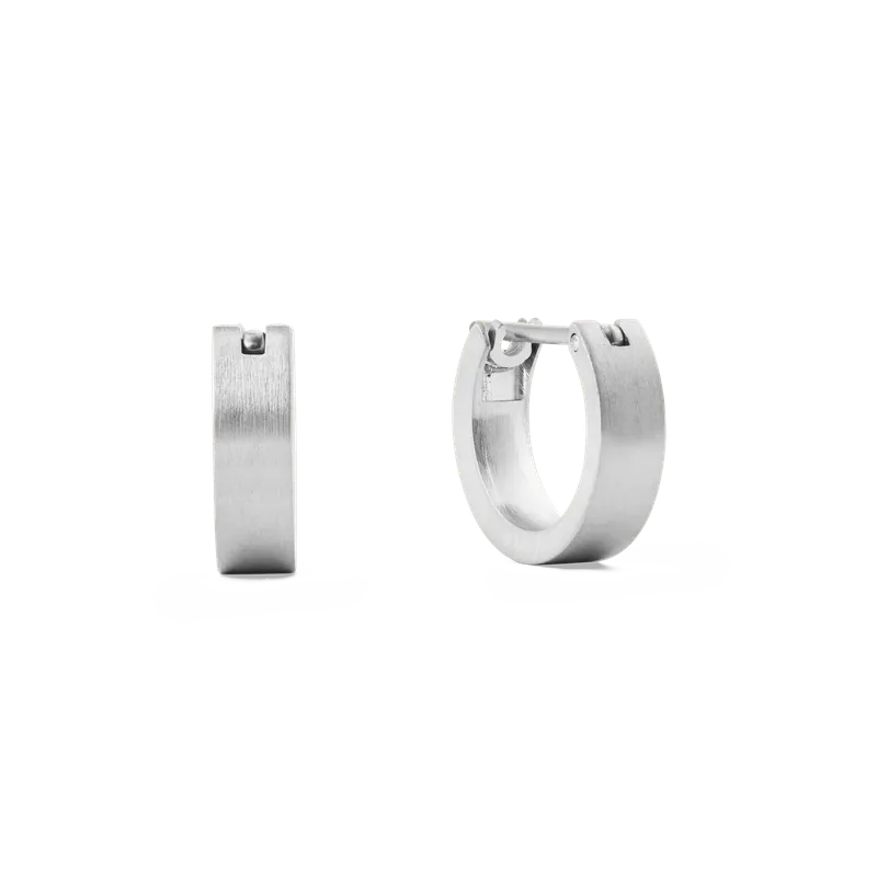 Daniel Wellington Line Earring Brushed Silver