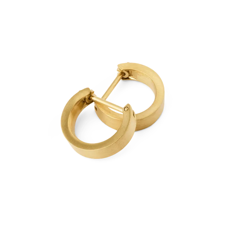 Daniel Wellington Line Earrings Brushed Gold